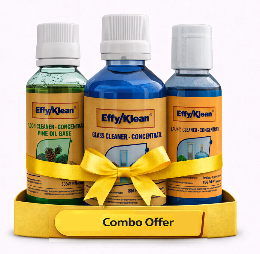 COMBO PACK : (Floor Cleaner Pine Oil Base+Glass cleaner+Laundry Detergent Concentrates)