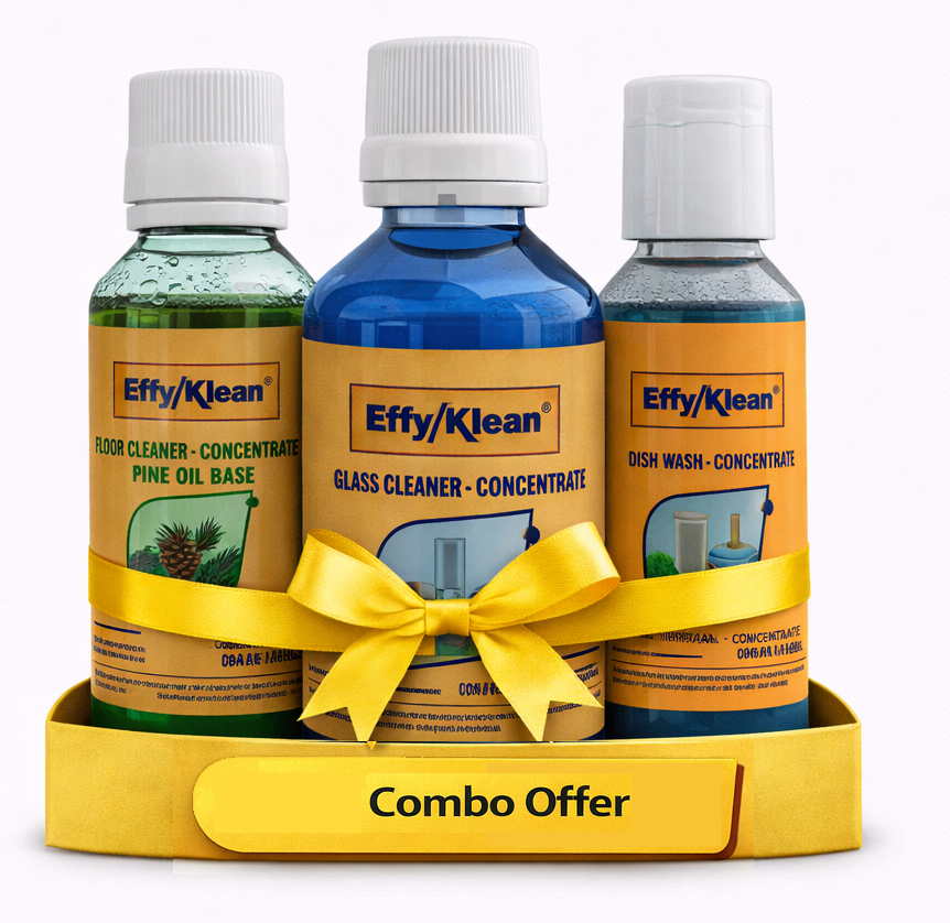 COMBO PACK : (Floor Cleaner Pine Oil Base+Glass cleaner+Dish Wash Concentrates)