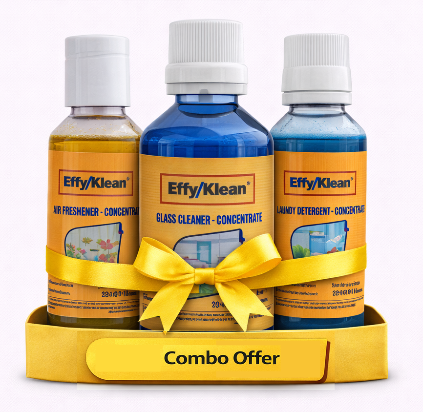 COMBO PACK : (Air Freshener +Glass cleaner+Laundry Detergent Concentrates)