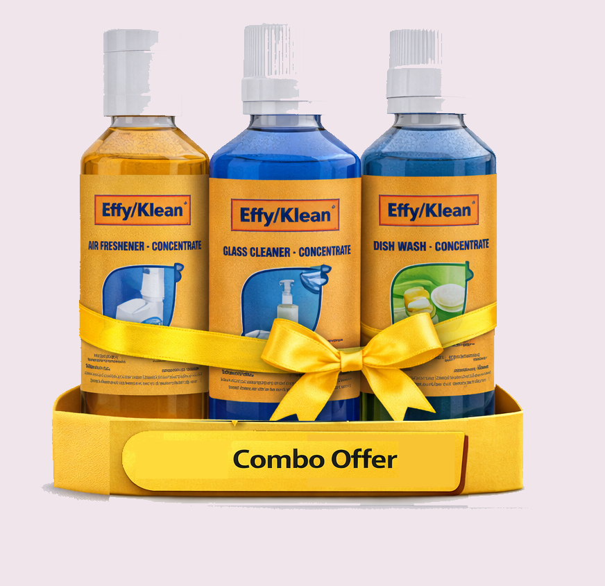 COMBO PACK : (Air Freshener +Glass cleaner+Dish Wash Concentrates)