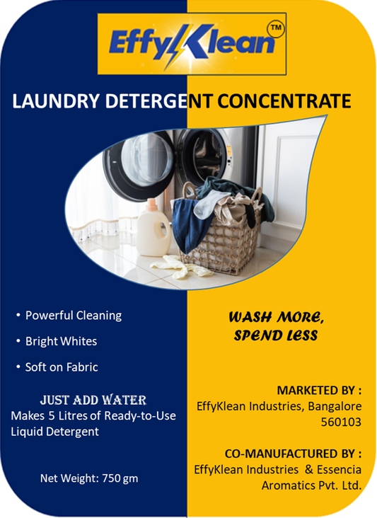 Laundry Detergent Concentrate (Makes 5 liters final product from 250 g concentrate)