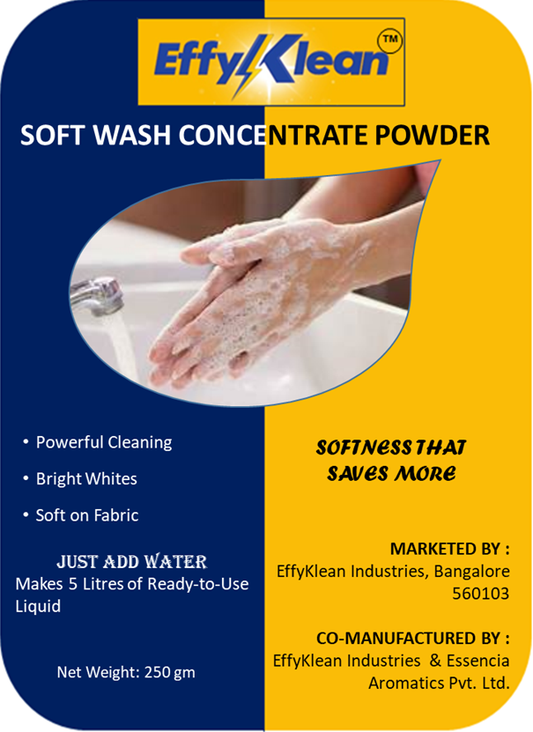 Softwash Concentrate Powder (Makes 5 liters final product from 250 gm powder)