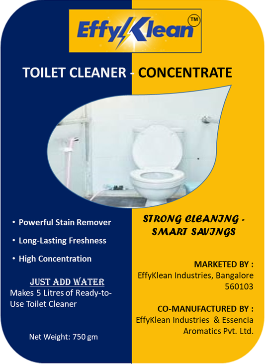 Toilet Cleaner Concentrate (Makes 5 liters final product from 750 gm powder)