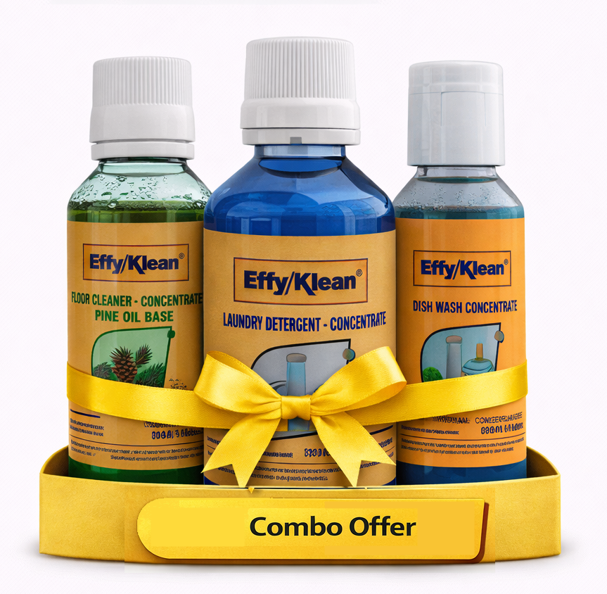COMBO PACK : (Floor Cleaner  Pine Oil Base+Laundry Detergent +Dish Wash  Concentrates)