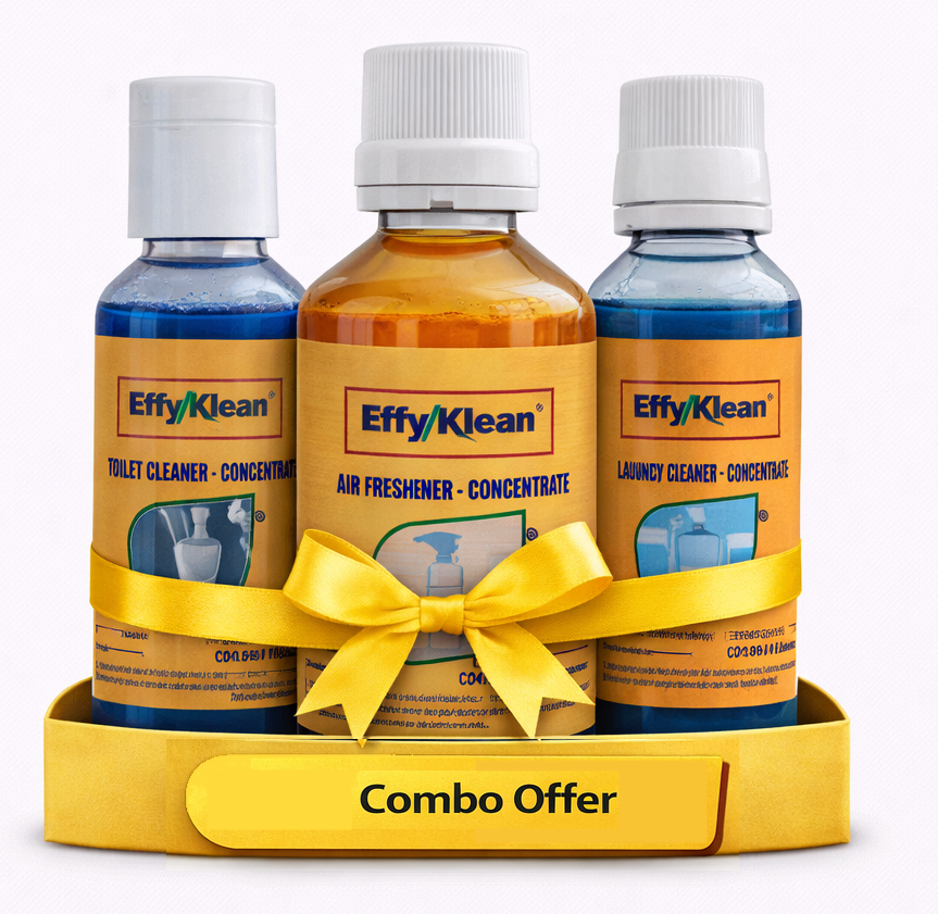 COMBO PACK : (Toilet Cleaner+Air Freshener  +Laundry Detergent  Concentrates)