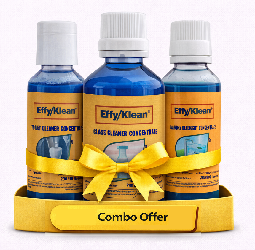 COMBO PACK : (Toilet Cleaner+Glass cleaner+Laundry Detergent  Concentrates)