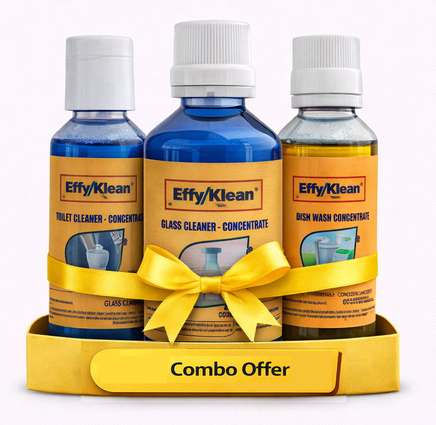 COMBO PACK : (Toilet Cleaner+Glass cleaner+Dish Wash  Concentrates)