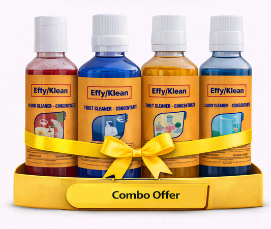 COMBO PACK : (Floor Cleaner +Toilet Cleaner+Glass cleaner+Laundry Detergent  Concentrates)