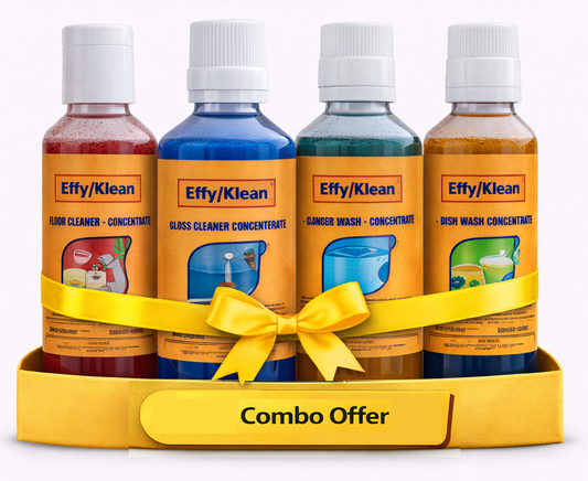 COMBO PACK : (Floor Cleaner +Glass cleaner+Laundry Detergent+Dish Wash  Concentrates)