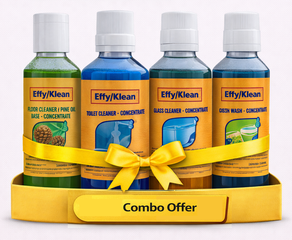 COMBO PACK : (Floor Cleaner  Pine Oil Base+Toilet Cleaner+Glass cleaner+Dish Wash  Concentrates)